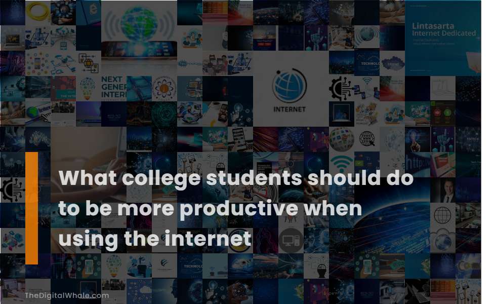 What College Students Should Do To Be More Productive When Using the Internet